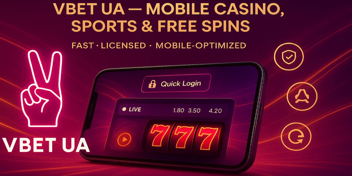 VBET UA promotional banner for bonuses